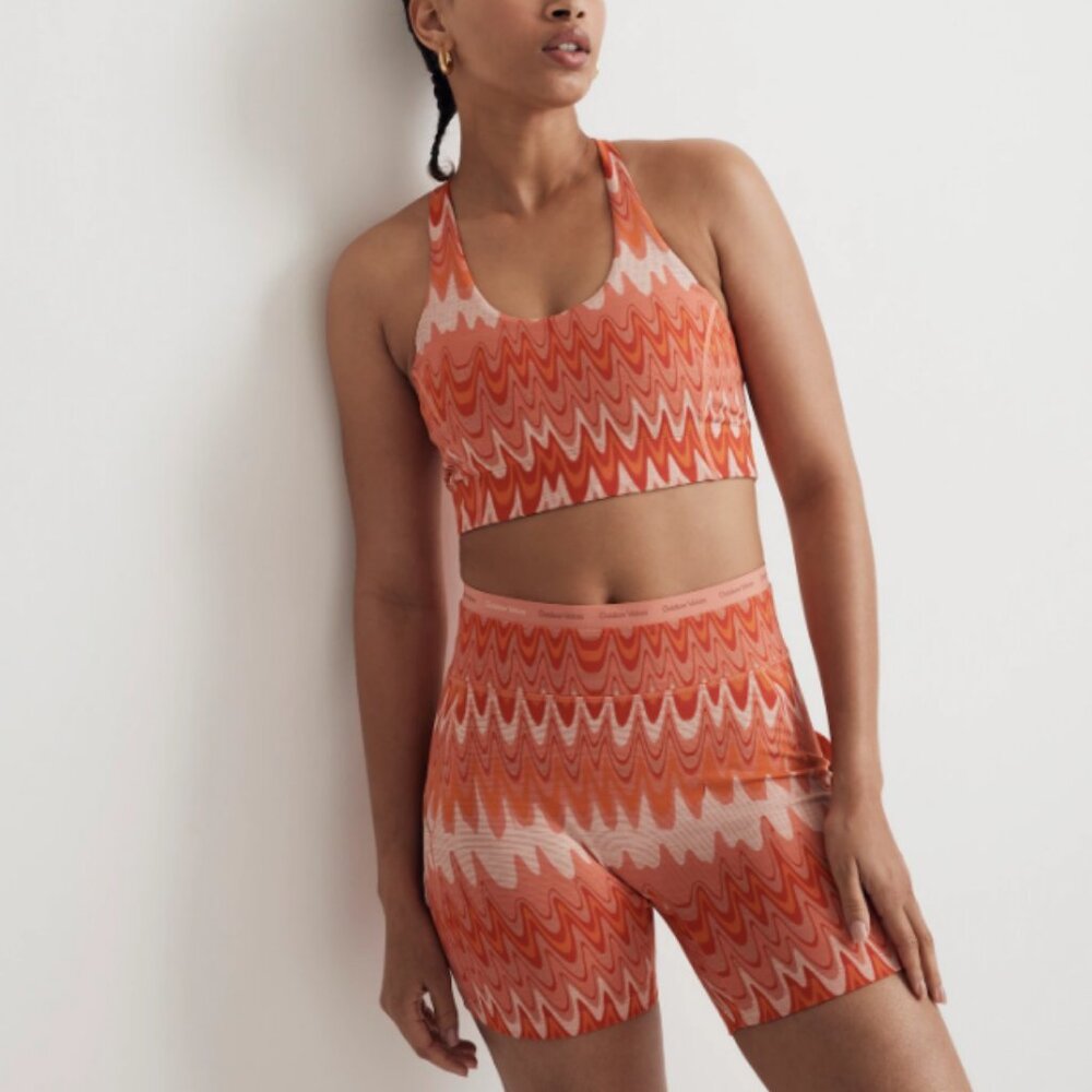 Outdoor Voices TechSweat 5" Thrive Shorts in Grapefruit Helios - Picture 7 of 12